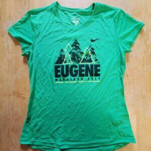 Eugene Marathon 2019 Nike Dri-Fit Womens Size S Small Shirt T-Shirt Run Oregon